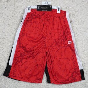 RBX* Boys 2-Pack Athletic Shorts Pockets Size Large (14-16) Red/White~ Black‎